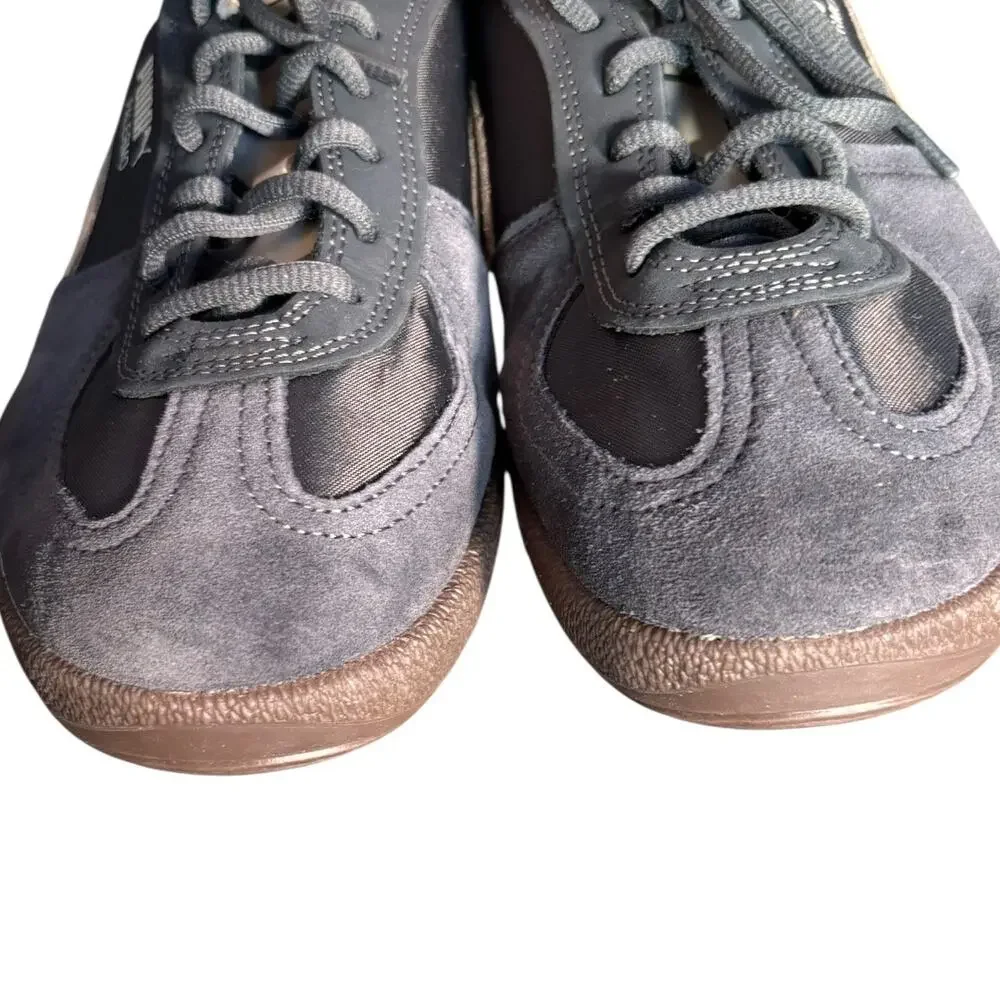 Puma Palermo Pop Sneakers‎ Gray Cream Suede Leather Retro Gum Sole US 9 EU 42